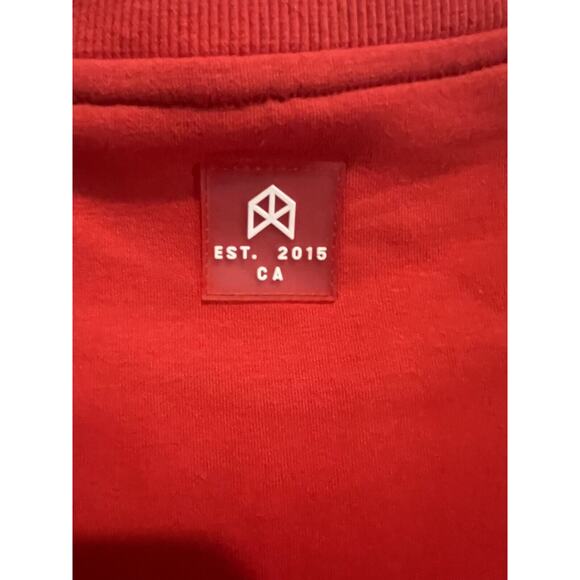 Men's Raw Gear Sweatshirt Small Short Sleeve Red ~ RG414 By Bradley Martyn ✨NEW✨ - Picture 4 of 6